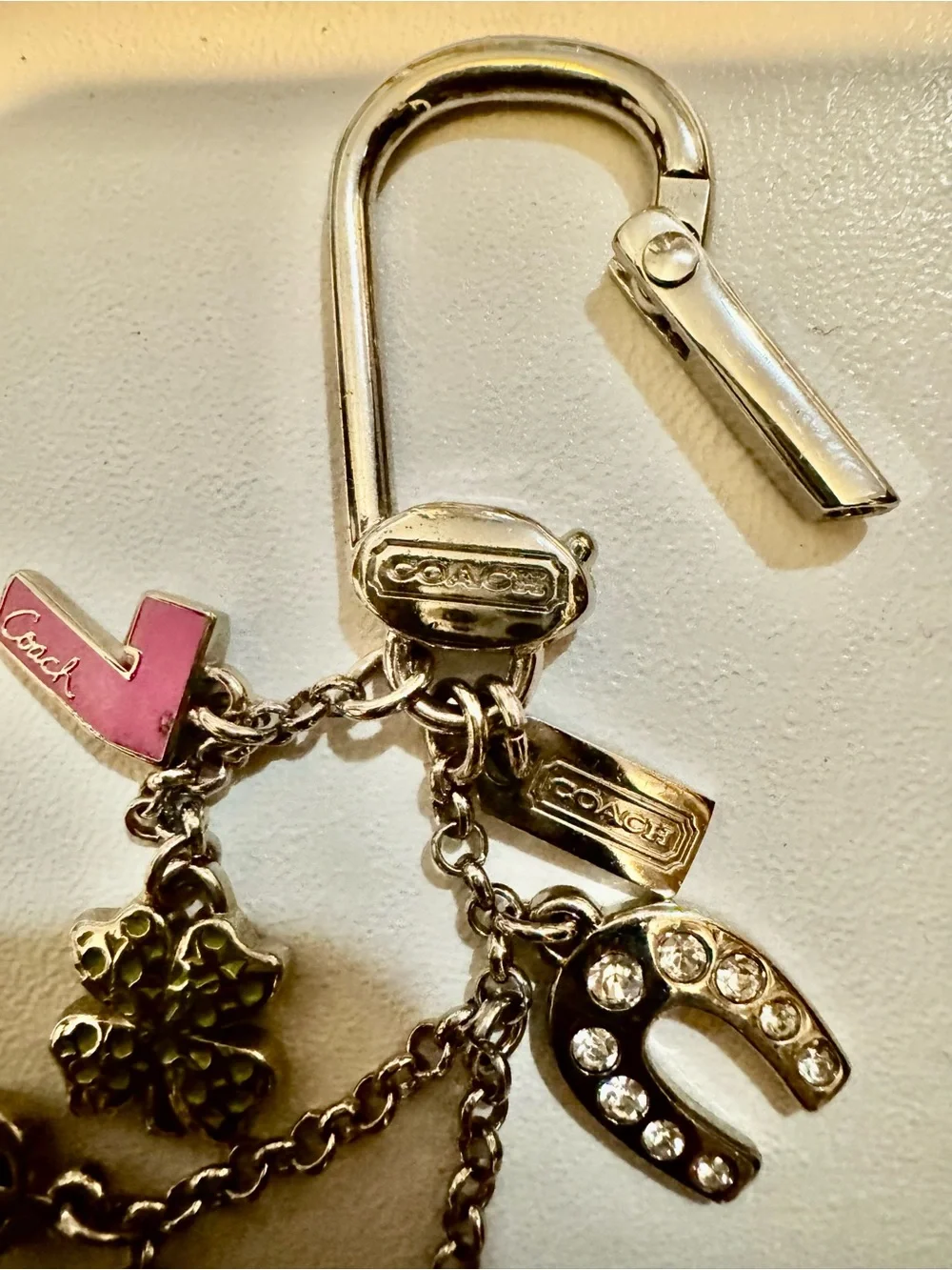Coach Vintage Lucky Charm Keyring Bag Charm - Picture 2 of 8